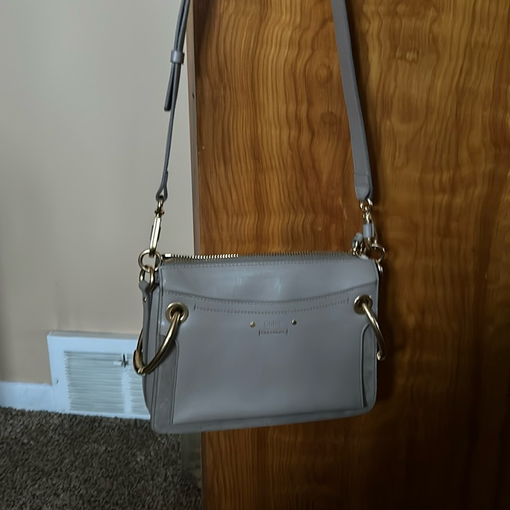 Chloe leather and suede bag